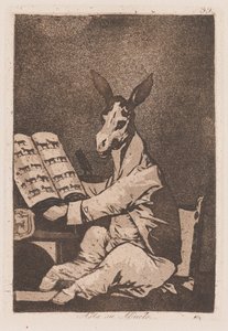 Så långt som hans farfar, sent 18-tidigt 1800-talet (tryck) av Francisco de Goya