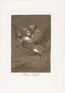 Bon voyage, skylt 64 från Los Caprichos av Francisco Jose de Goya y Lucientes