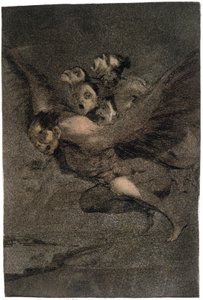 Buen Viage (Säker resa). Vingmonster. c.1802 (gravyr) av Francisco Jose de Goya y Lucientes
