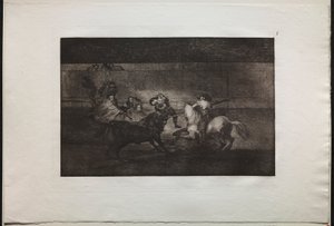 Tjurfäktningar: Pepe Illos död (3:e komposition) av Francisco de Goya