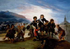 Barn som leker på soldater av Francisco Jose de Goya y Lucientes