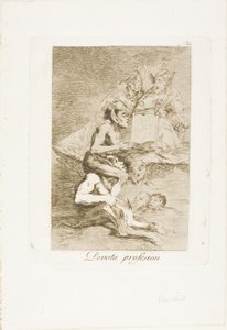 Troende yrke, tallrik 70 från Los Caprichos av Francisco Jose de Goya y Lucientes