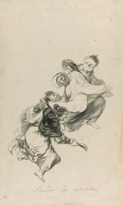 Dröm om att bli piskad av Francisco Jose de Goya y Lucientes
