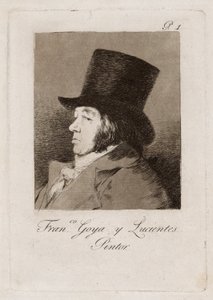 Francisco Goya y Lucientes, målare, tallrik ett från Los Caprichos av Francisco Jose de Goya y Lucientes