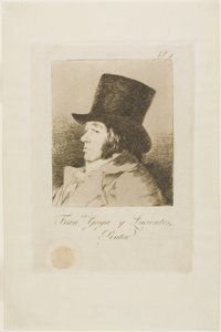 Francisco de Goya y Lucientes, målare, tallrik ett från Los Caprichos av Francisco Jose de Goya y Lucientes