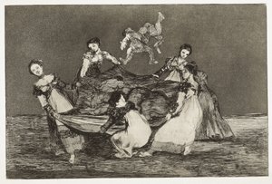 GOYA Y LUCIENES, Francisco de (1746-1828). Ordspråk. Kvinnlig gåta. 1815-1824. (24