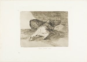Han får ut något av det, skylt 40 från The Disasters of War av Francisco Jose de Goya y Lucientes