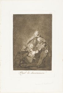 Hur de plockar henne, tallrik 21 från Los Caprichos av Francisco Jose de Goya y Lucientes