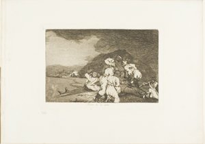 It Serves You Right, tallrik sex från The Disasters of War av Francisco Jose de Goya y Lucientes