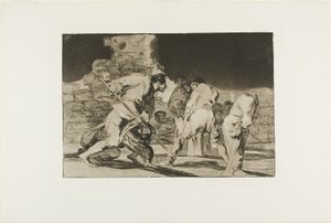 It is Amazing - and We were Made by God, tallrik sex från Los Proverbios av Francisco Jose de Goya y Lucientes