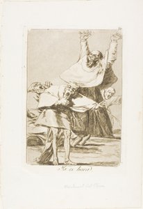 It is Time, tallrik 80 från Los Caprichos av Francisco Jose de Goya y Lucientes