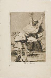 It is Time, tallrik 80 från Los Caprichos av Francisco Jose de Goya y Lucientes