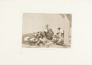 Det är ingen idé att skrika, plansch 58 från The Disasters of War av Francisco Jose de Goya y Lucientes