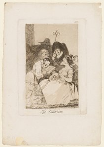 La Filiacion, tallrik från "Los Caprichos", 1799 av Francisco de Goya