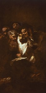 Män läser av Francisco de Goya (1746-1828)