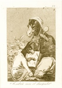 Kan eleven veta mer? Från Los Caprichos, publicerad första gången 1799 (etsning & akvatint) av Francisco de Goya