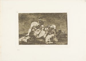 Inte heller dessa, tallrik tio från The Disasters of War av Francisco Jose de Goya y Lucientes