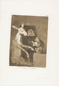 Varken mer eller mindre, tallrik 41 från Los Caprichos av Francisco Jose de Goya y Lucientes