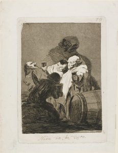 Ingen har sett oss, tallrik 79 från Los Caprichos av Francisco Jose de Goya y Lucientes