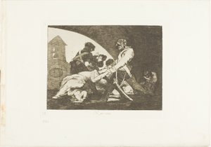 Inte heller dessa, tallrik elva från The Disasters of War av Francisco Jose de Goya y Lucientes