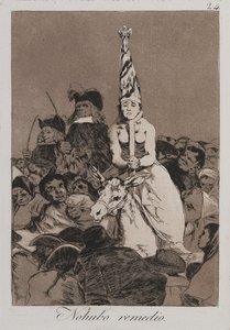 Inget kunde göras åt det (Nohubo remedio) av Francisco de Goya