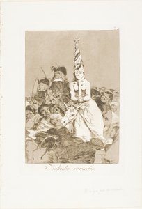 Inget kunde göras åt det, skylt 24 från Los Caprichos av Francisco Jose de Goya y Lucientes