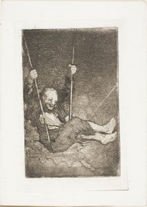 Gubben på en gunga av Francisco Jose de Goya y Lucientes