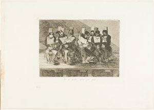 Man kan inte säga varför, plansch 35 från Krigets katastrofer av Francisco Jose de Goya y Lucientes