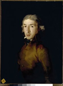 Porträtt av Leandro Fernandez de Moratin, spansk poet och dramatiker. (olja på duk av Francisco de Goya