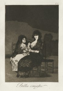 Pretty Teachings, 1868 av Francisco de Goya