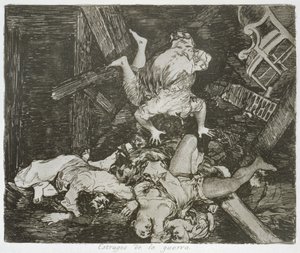 Krigets härjningar, skylt 30 av "The Disasters of War" av Francisco Jose de Goya y Lucientes
