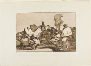 Gläd dig, Carnival, for Tomorrow You will Be Ashes, tallrik 14 från Los Proverbios av Francisco Jose de Goya y Lucientes