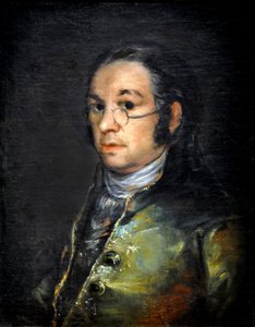 Självporträtt med glasögon, ca 1800 (olja på duk)