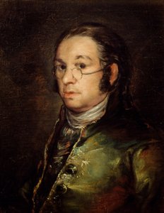 Självporträtt med glasögon av Francisco de Goya