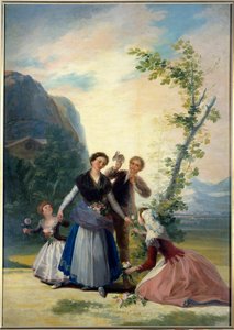 Vårmålning av Francisco de Goya (1746-1828) 1800-talet. Dämpa. 2,77 X 1,92 m. Madrid. Pradomuseet av Francisco de Goya