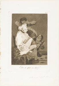 Det är verkligen att kunna läsa, skylt 29 från Los Caprichos av Francisco Jose de Goya y Lucientes