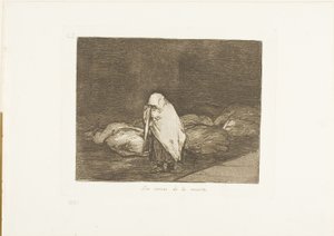 The Beds of Death, skylt 62 från The Disasters of War av Francisco Jose de Goya y Lucientes