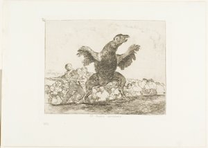 The Carnivorous Vulture, skylt 76 från The Disasters of War av Francisco Jose de Goya y Lucientes