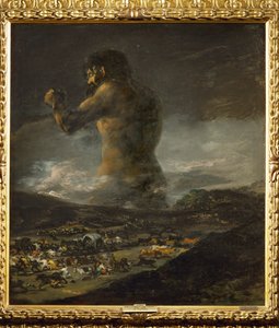 The Colossus ... (målning på duk) av Francisco Jose de Goya y Lucientes
