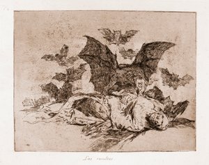 The Disasters of War: Resultaten (etsning från förberedande ritning av Francisco de Goya