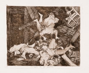 The Disasters of War : War damages (Gravering efter den förberedande ritningen av Francisco de Goya