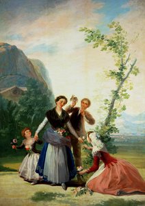 Blomsterhandlarna eller våren av Francisco de Goya