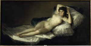 Den nakna Maja, ca 1798-1805 (olja på duk) av Francisco Jose de Goya y Lucientes