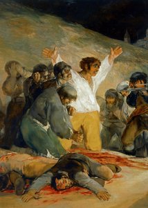 Den tredje maj (olja på duk) av Francisco Jose de Goya y Lucientes