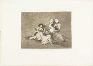 The Women Give Courage, tallrik fyra från The Disasters of War av Francisco Jose de Goya y Lucientes
