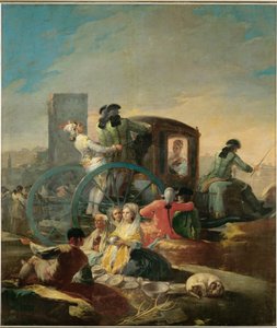 Krukmakaren, tecknad serie för gobelänger till Pradopalatset (målning på duk) av Francisco Jose de Goya y Lucientes