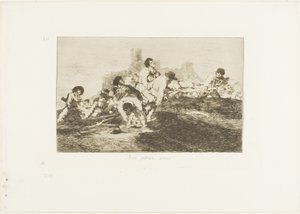 De kan fortfarande vara till nytta, skylt 24 från The Disasters of War av Francisco Jose de Goya y Lucientes