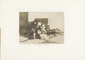 They Do Not Arrive in Time, skylt 52 från The Disasters of War av Francisco Jose de Goya y Lucientes