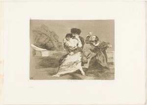 De gillar det inte, plansch nio från Krigets katastrofer av Francisco Jose de Goya y Lucientes