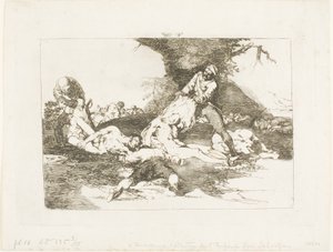 They Make Use of Them, skylt 16 från The Disasters of War av Francisco Jose de Goya y Lucientes